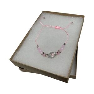 Evil Eye Hand of Fatima Beautiful PINK Stringed Protection Bracelet